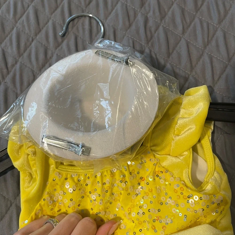 Revolution Sparkling Yellow Kids Dance Costume